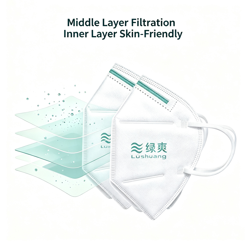 Dust Mask Construction - Disposable Adult Anti Particle White Dust-proof