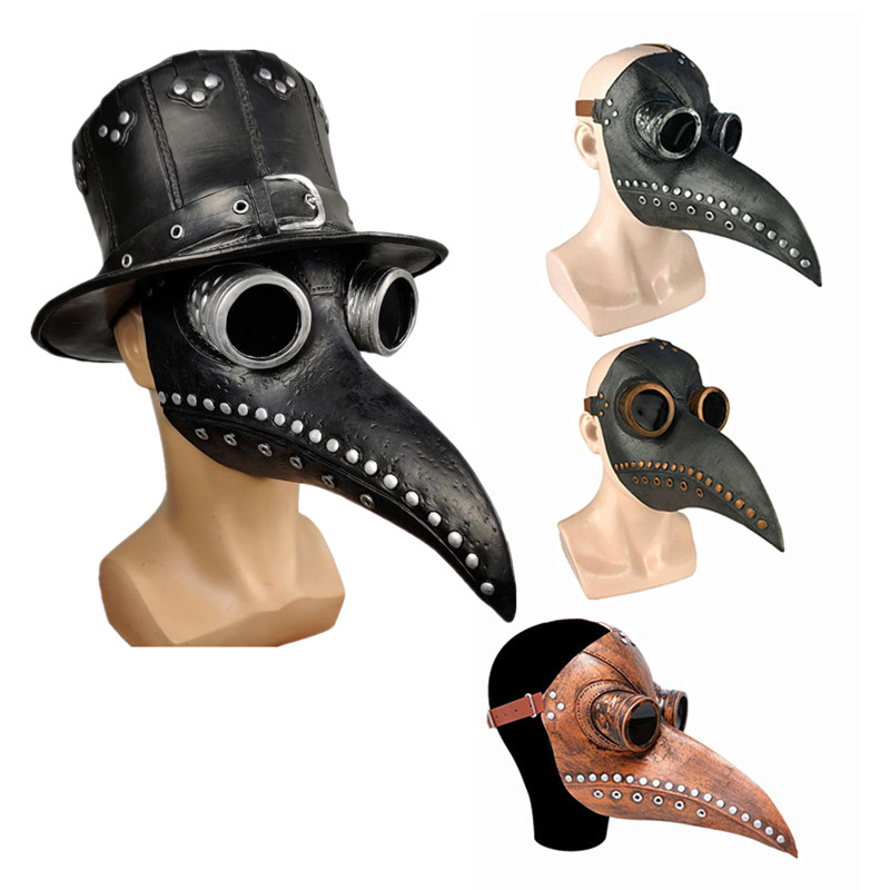 5pc Black Rubber Plague Doctor - đánh giá và giá Disposable Surgical Mask