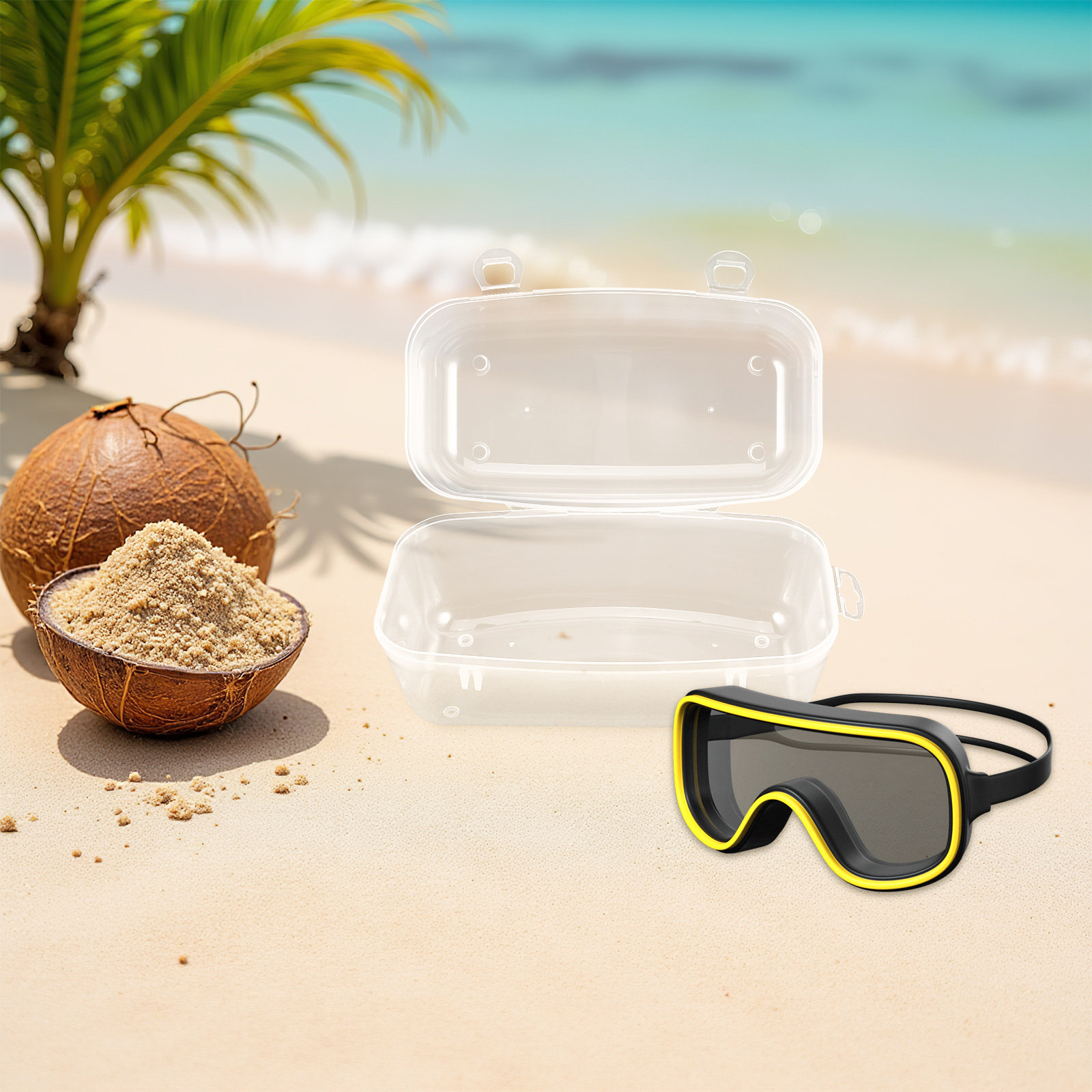 Hard Shell Waterproof Diving M - đánh giá và giá Mask Case Hard Shell