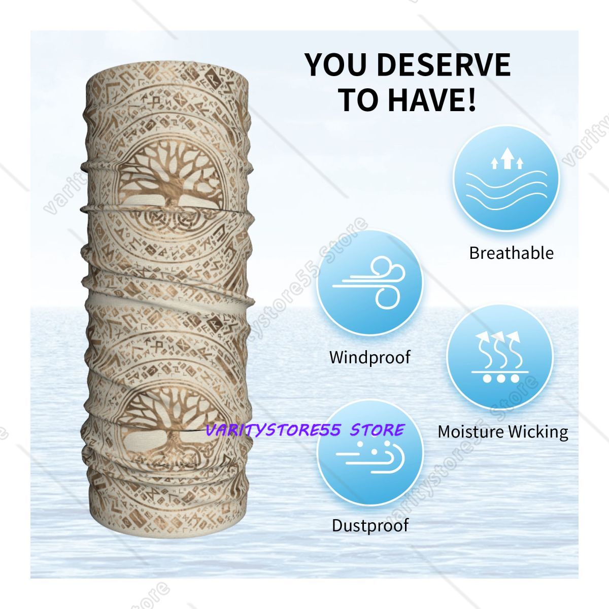 Custom Tree Of Life Viking Ygg - đánh giá và giá Neck Gaiter Face Cover